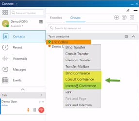 How to Conference a User into an Existing Call using Mitel Connect Client