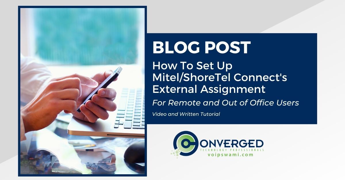 how to set up Mitel's connect external assignment